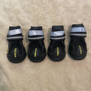 QUMY Dog Boots Shoes Booties Size 5 Pets Rain Snow Reflective Adjustable